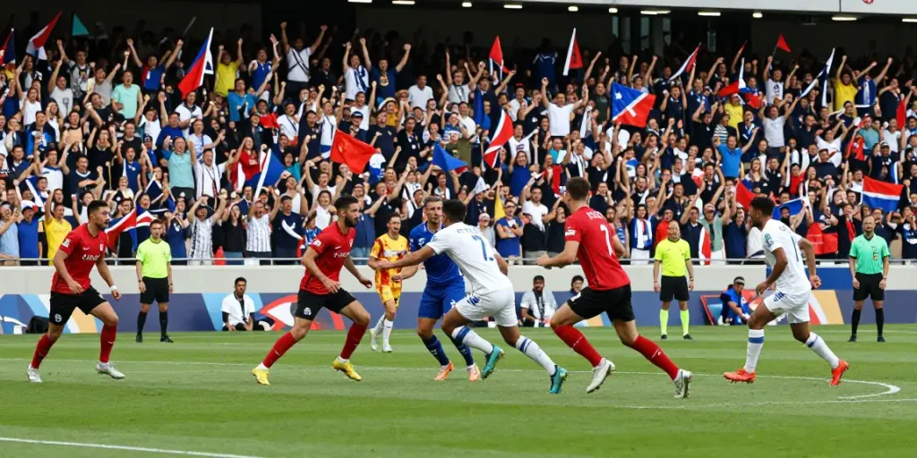 Intense football match showcasing excitement and passion as players compete, emphasizing ผลบอลสด in sports.